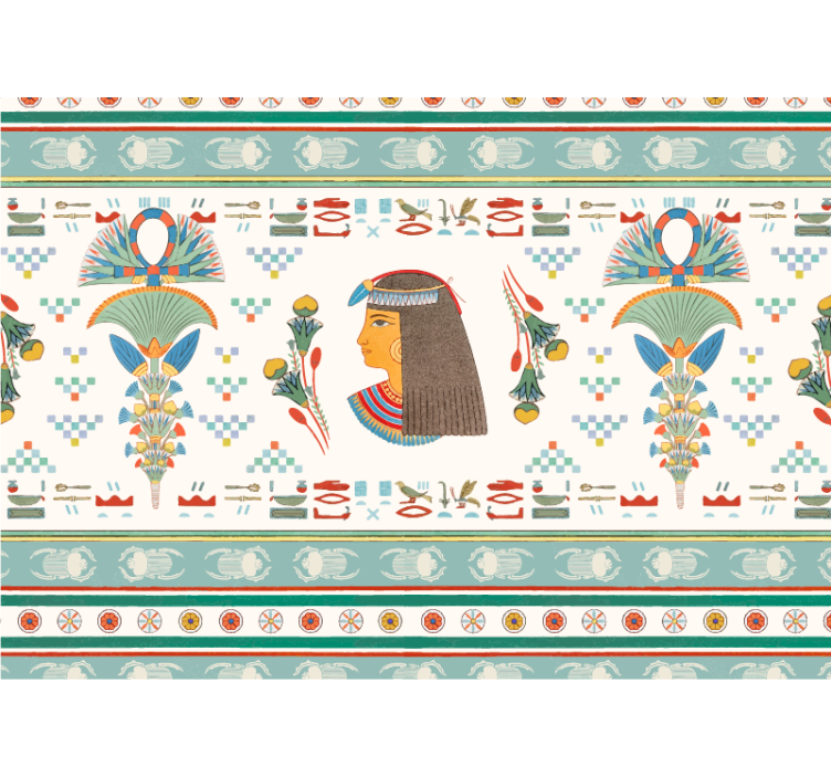 Egyiptomi női profil művészeti falfestmények - TenStickers