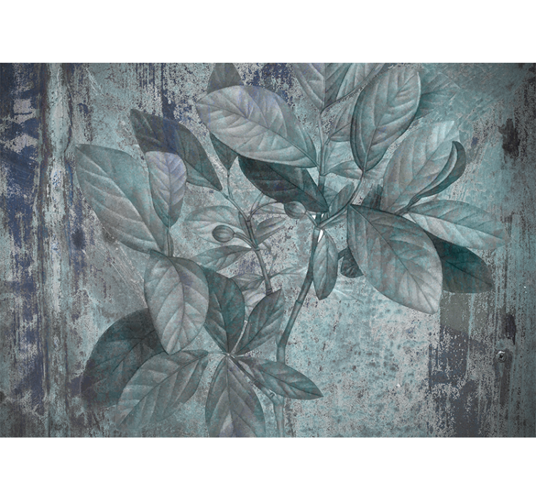 Zöld leveles hajtások természeti falikárpitok - TenStickers