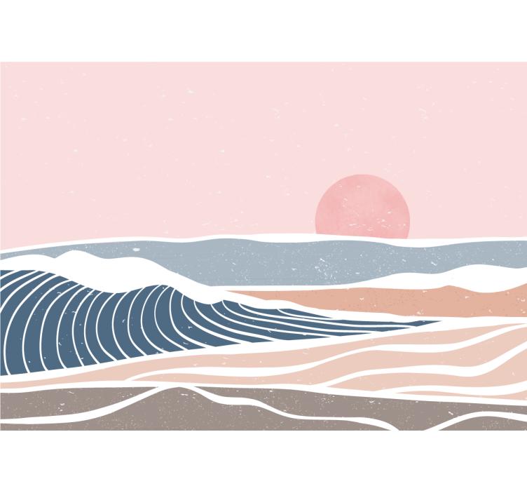 Nyugodt tengerparti táj természeti falikárpitok - TenStickers