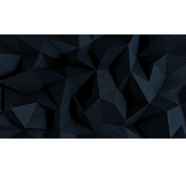 Sötét szövet geometriai 3d falikép - TenStickers