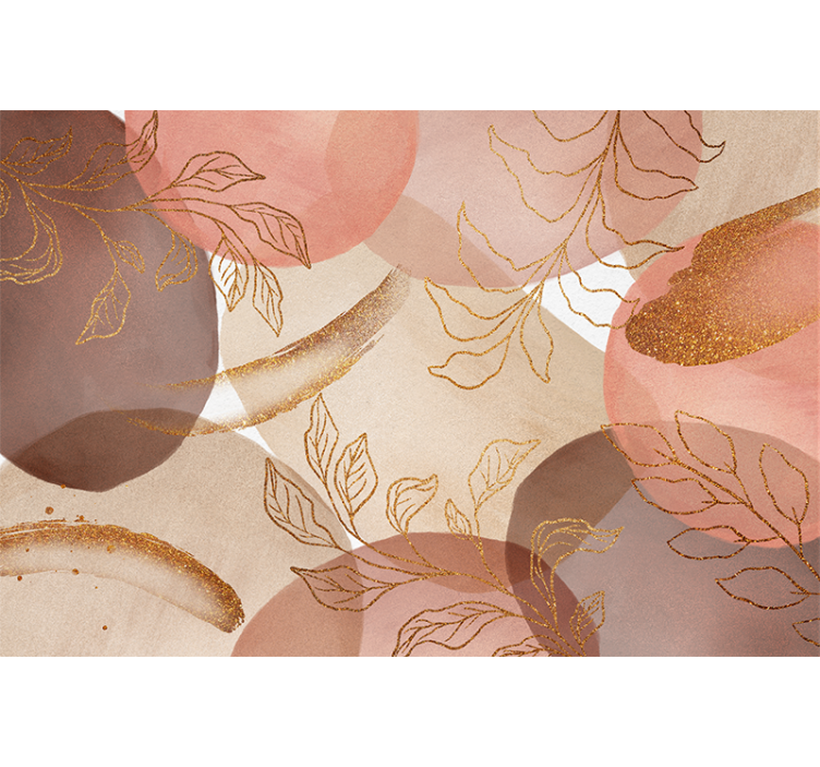 Díszítő virágmintás Fotomural fürdőszoba - TenStickers