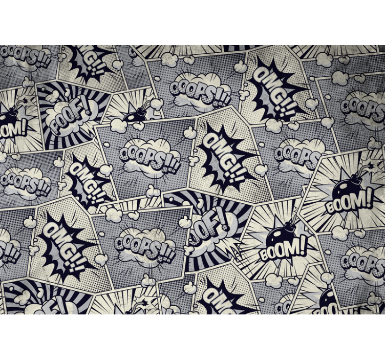 Képregény pop design vintage falfestmény - TenStickers