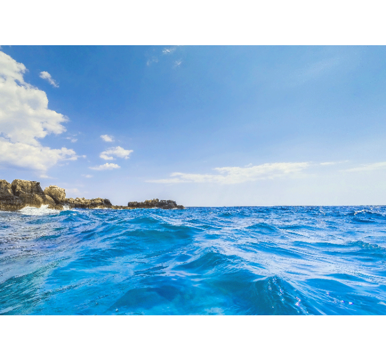 Mediterrán tenger kék ég fototapéta - TenStickers