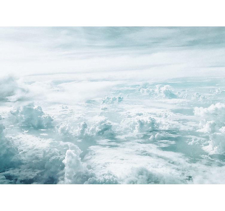 Felhős horizont nézőpont - Ég falfestmények - TenStickers