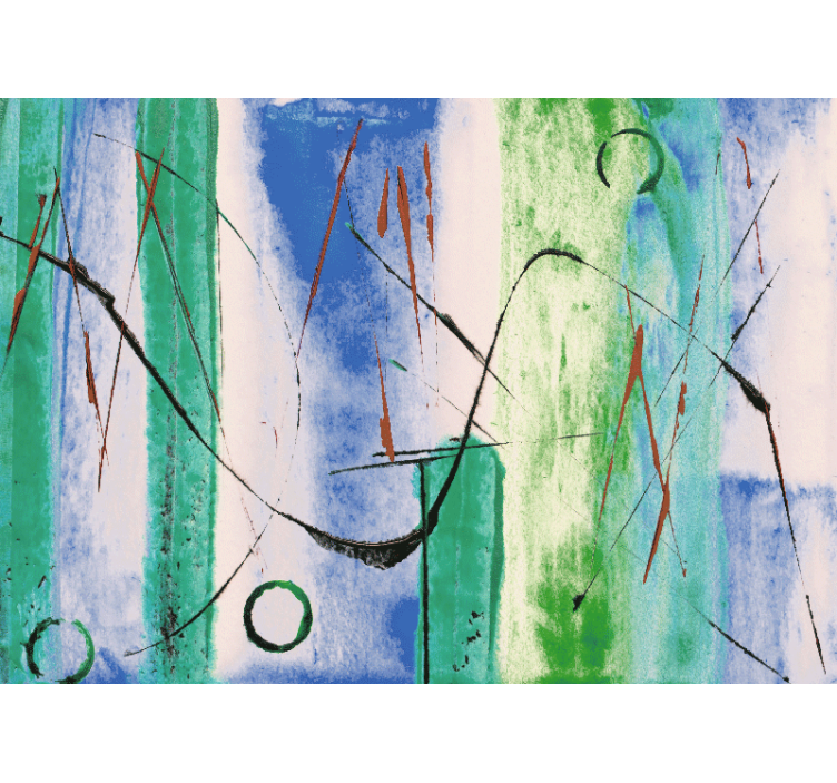 Festmény hatású kortárs modern falfestmény - TenStickers