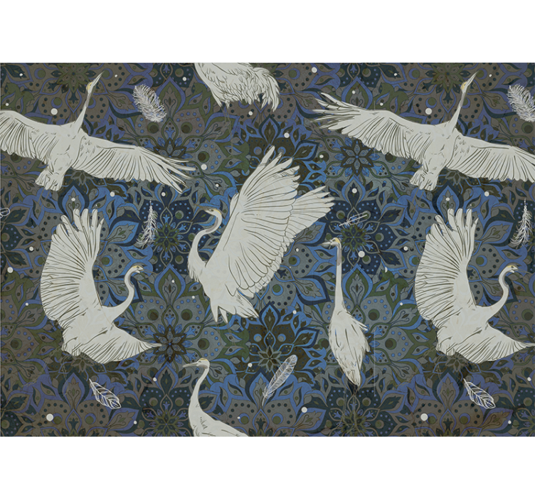 Elegáns daru mintás állati falfestmények - TenStickers