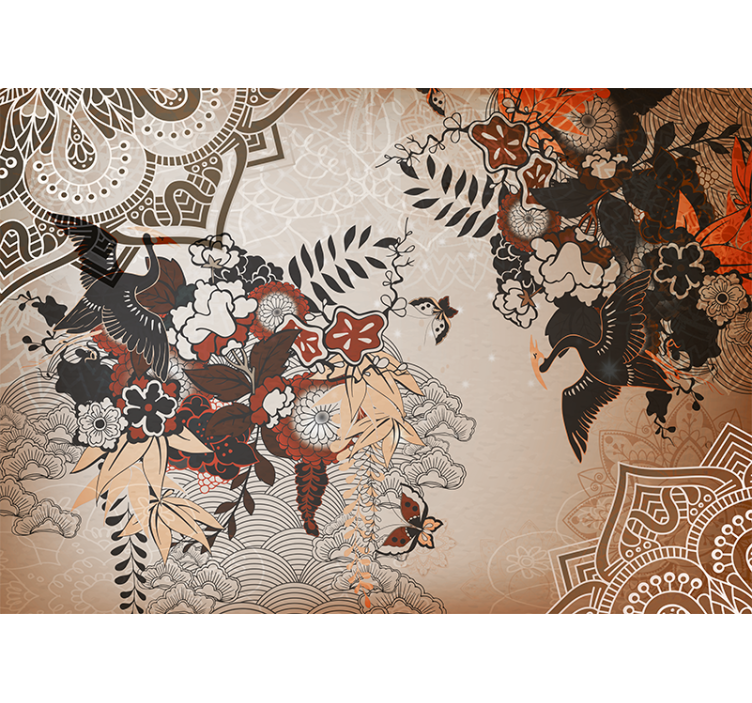 Mandala virágminták falfestmények - TenStickers