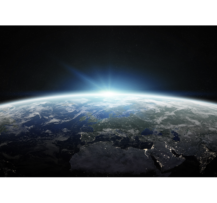 Térdizájn bolygó föld űr falfestmény - TenStickers