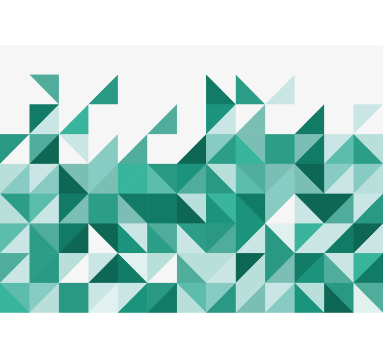 Absztrakt falfestmények geometrikus háromszög mintával - TenStickers