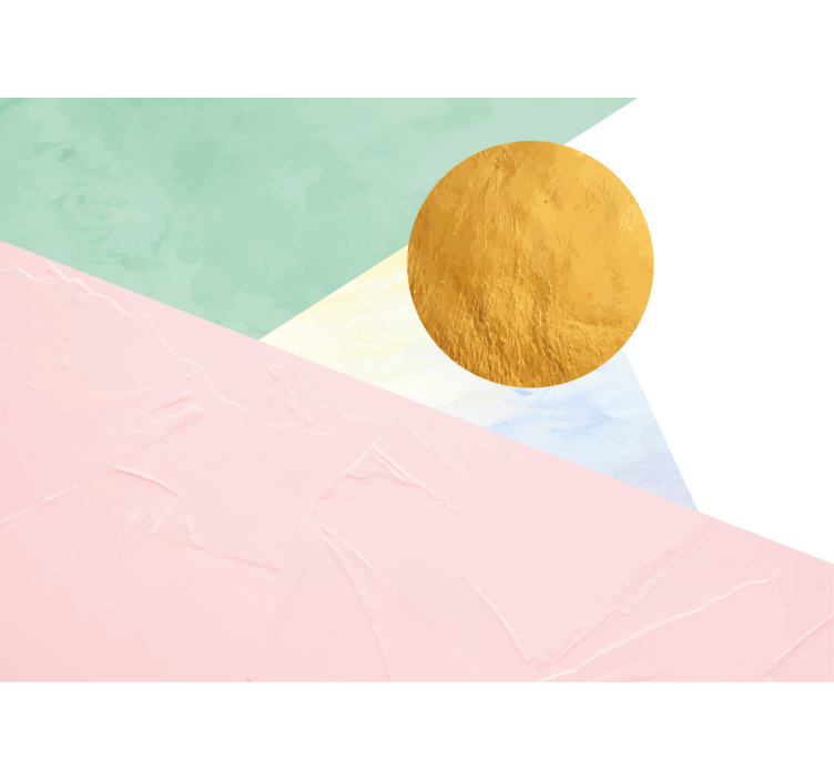 Elegáns geometrikus formák - absztrakt falfestmények - TenStickers