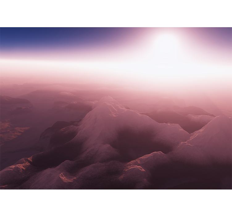 Nyugodt hegyi csúcs hegyi falfestmények - TenStickers