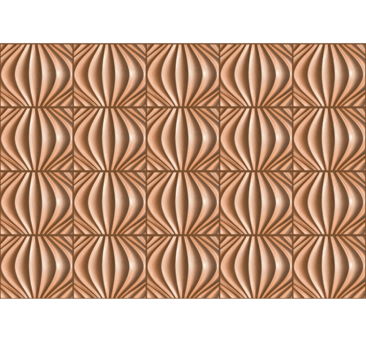 Textúra és a minta falfestmények - texturált hullám motívus - TenStickers