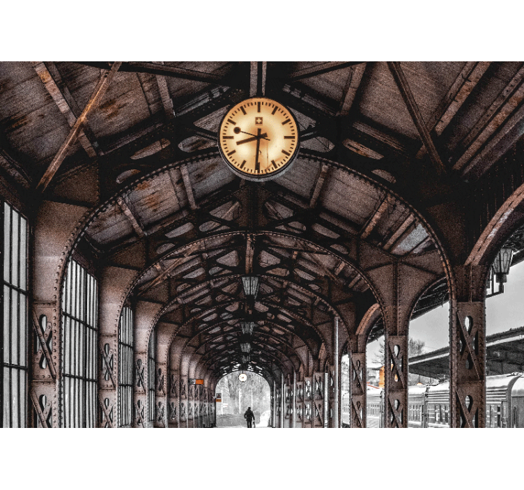 Óraállomás Ív városi falfestmény - TenStickers