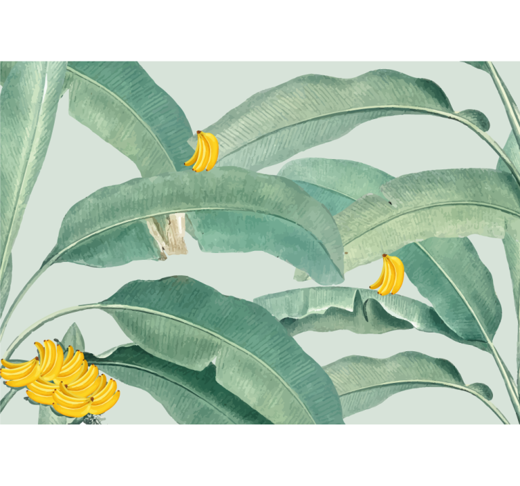 Tropical banana foliage - más virág falfestmények - TenStickers