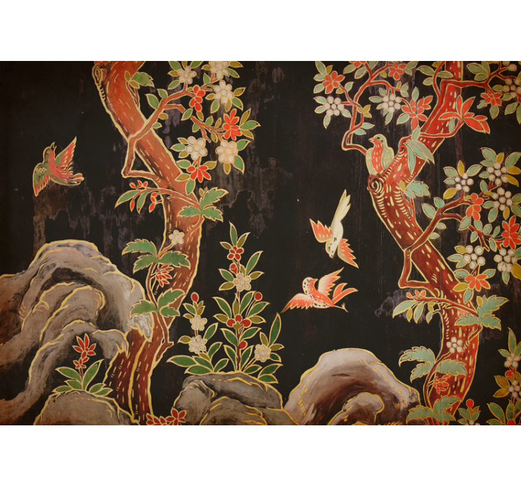 Trópusi madarak jelenet Állati falfestmények - TenStickers