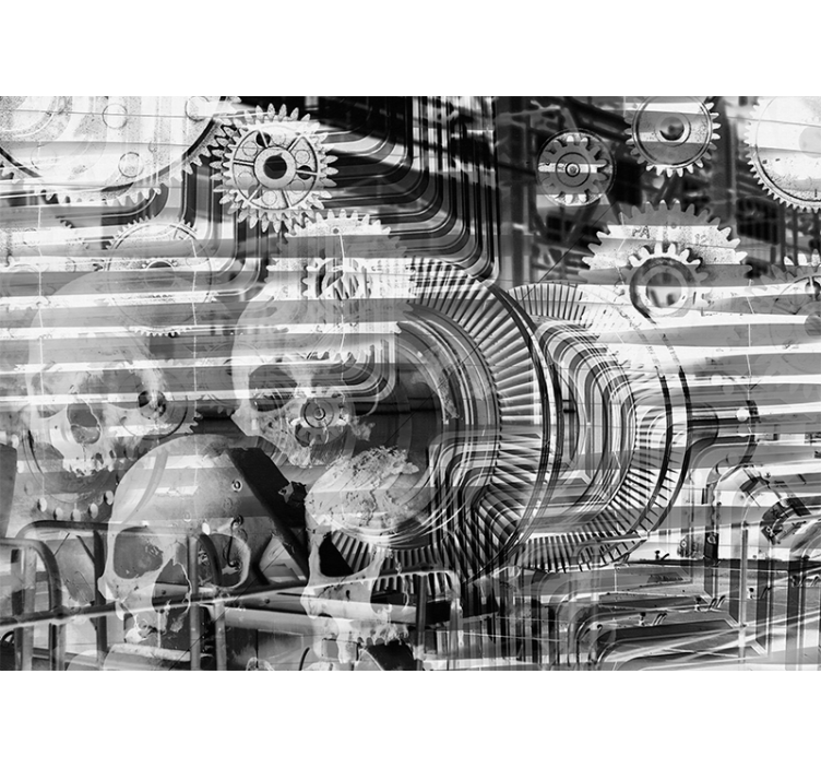 Ipari forradalom modern falfestmény - TenStickers