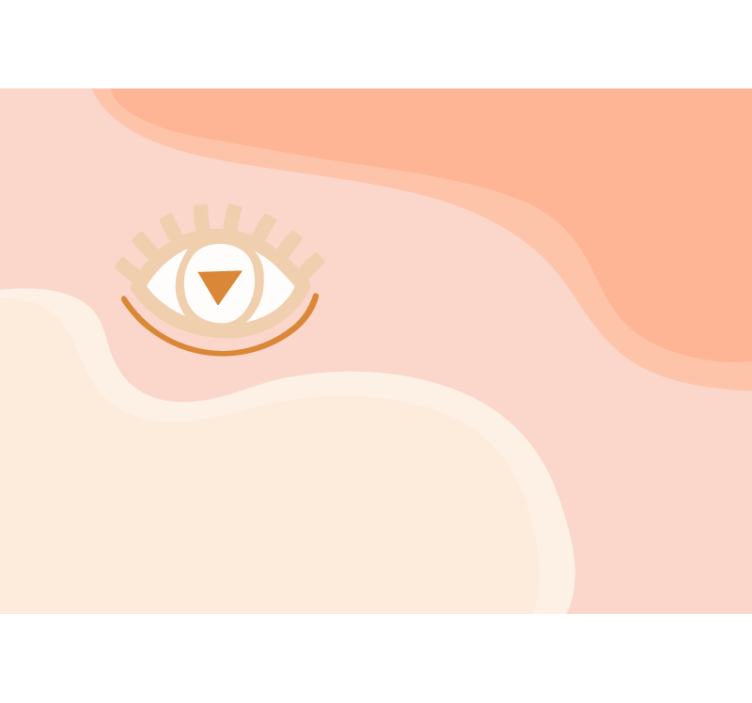 Absztrakt falfestmények stilizált szemmintával - TenStickers