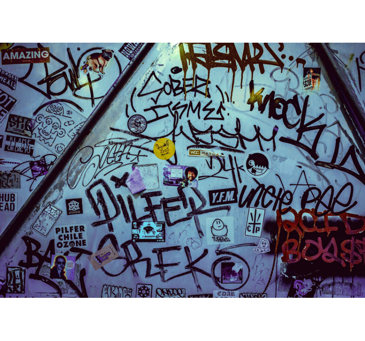 Városi művészet falfestmények - városi grafikai művészet - TenStickers