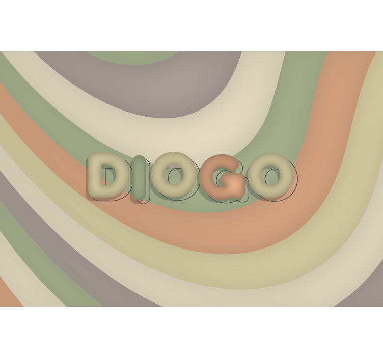 ívelt csíkok, név szerint Gyermek hálószoba fototapéta - TenStickers