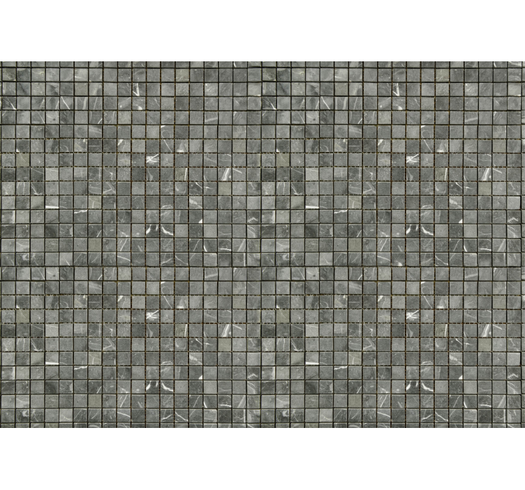 Fotomural fürdőszoba fekete csempék - TenStickers