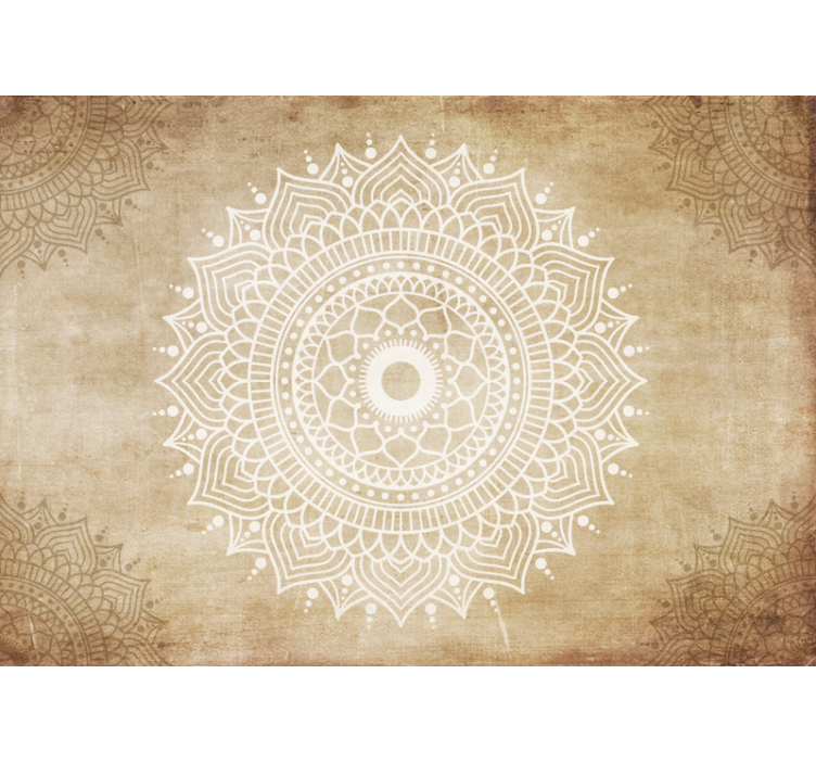 Mandala fototapéta régi papír textúrájú - TenStickers
