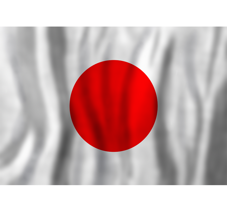 Faliképek más városokban és országokban japán zászló - TenStickers