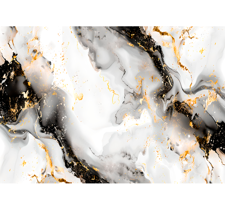 Absztrakt fototapéta fekete-fehér minta - TenStickers