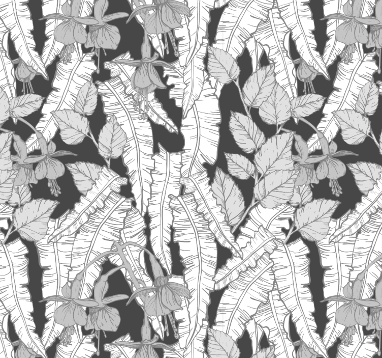 Szürke esőerdő design Falfestmények Hivatal - TenStickers