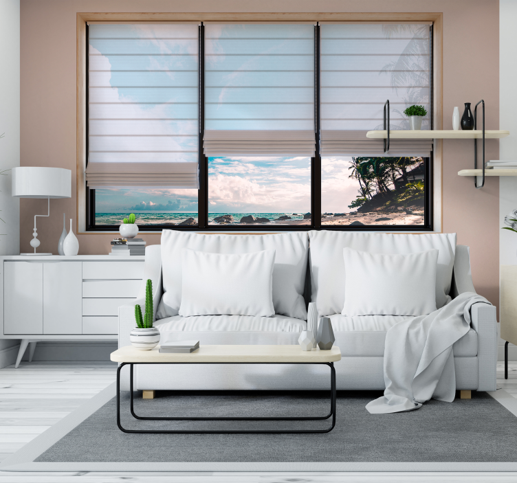 3d-s hatású tengerparti falfestmény - TenStickers