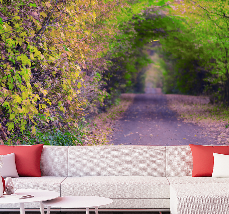 3d-s hatás zöld barlang 3d-s falfestmény - TenStickers