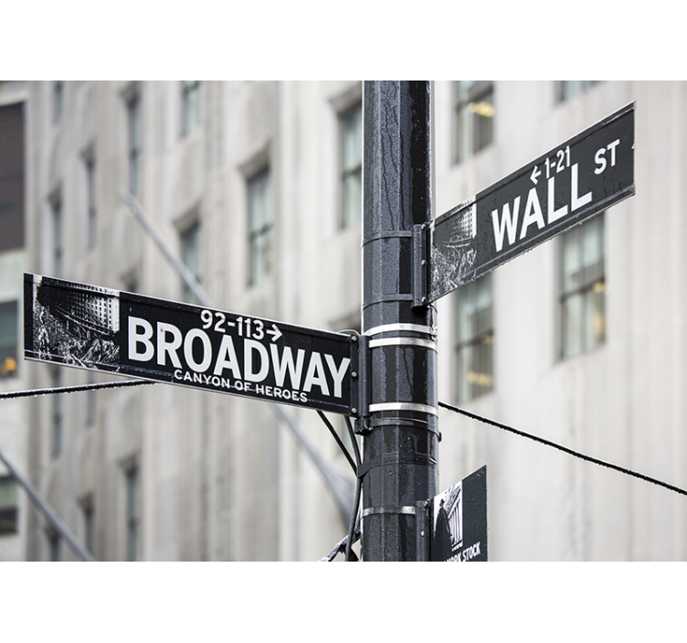 Broadway jel new york-i falfestmény - TenStickers