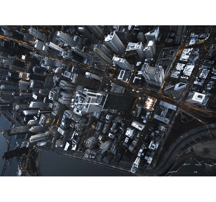 Városi falfestmény - városképi nézőpont - TenStickers