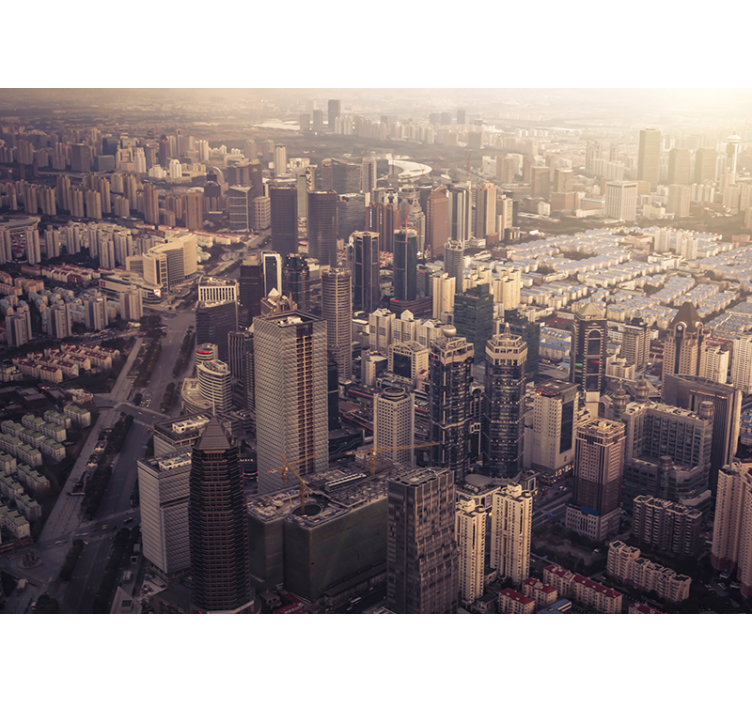 Városi látkép falfestmény - TenStickers