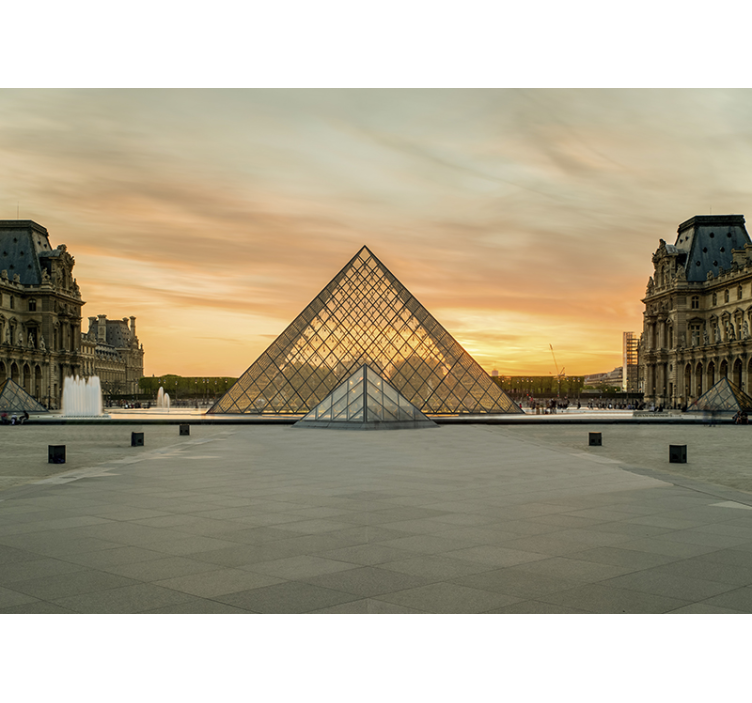 Louvre múzeum párizsi falfestmény - TenStickers