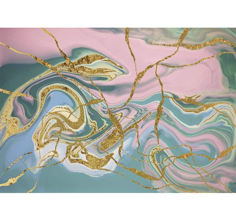 Arany nyomtatott márvány textúra falfestmény - TenStickers