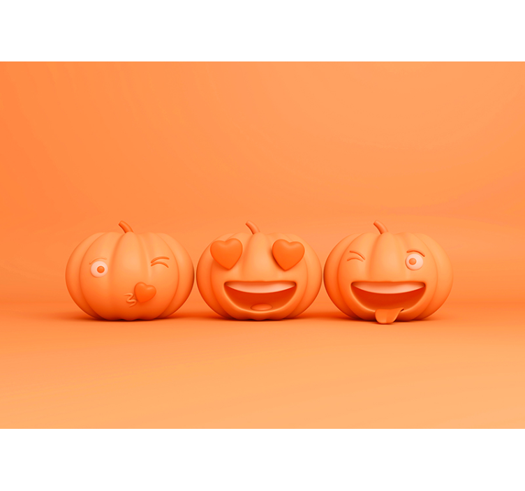 Vicces tök arcok Falfestmények Halloween - TenStickers