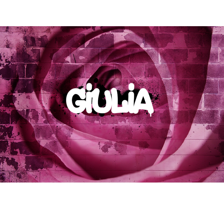 Egyedi rózsa design Virág falfestmények - TenStickers