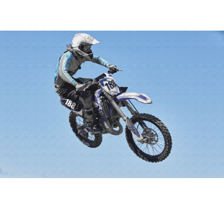 Extrém ugró motocross falfestmény motorkerékpár - TenStickers