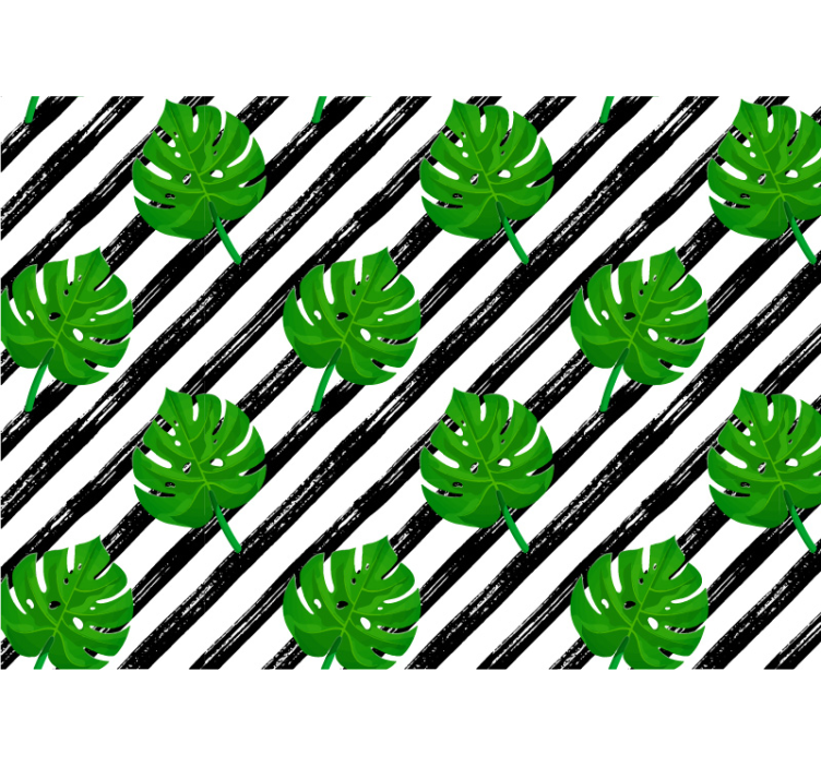 Trópusi levél minta Más fototapéta - TenStickers