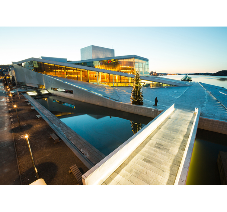 Modern építészeti csoda Városi falfestmény - TenStickers