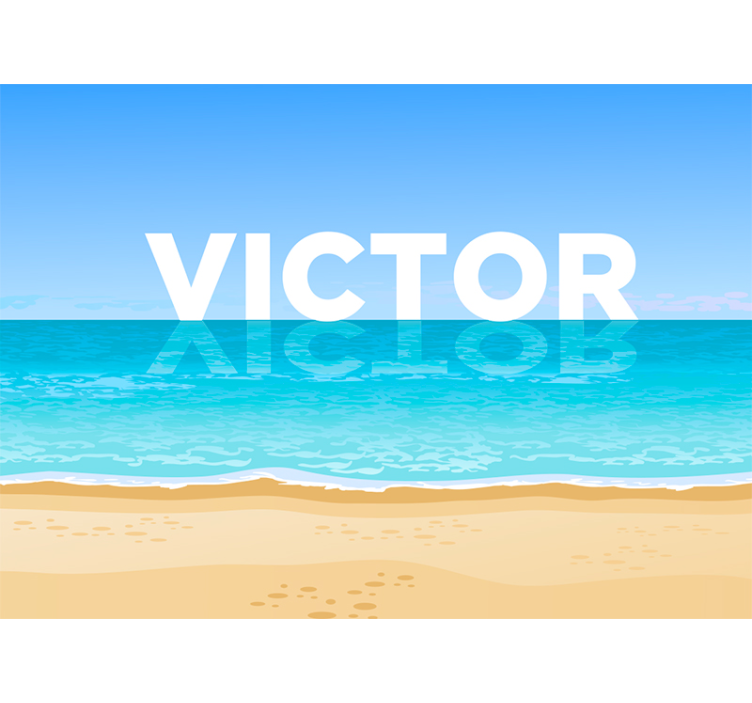 Strand vízzel Tengeri Falikárpit - TenStickers