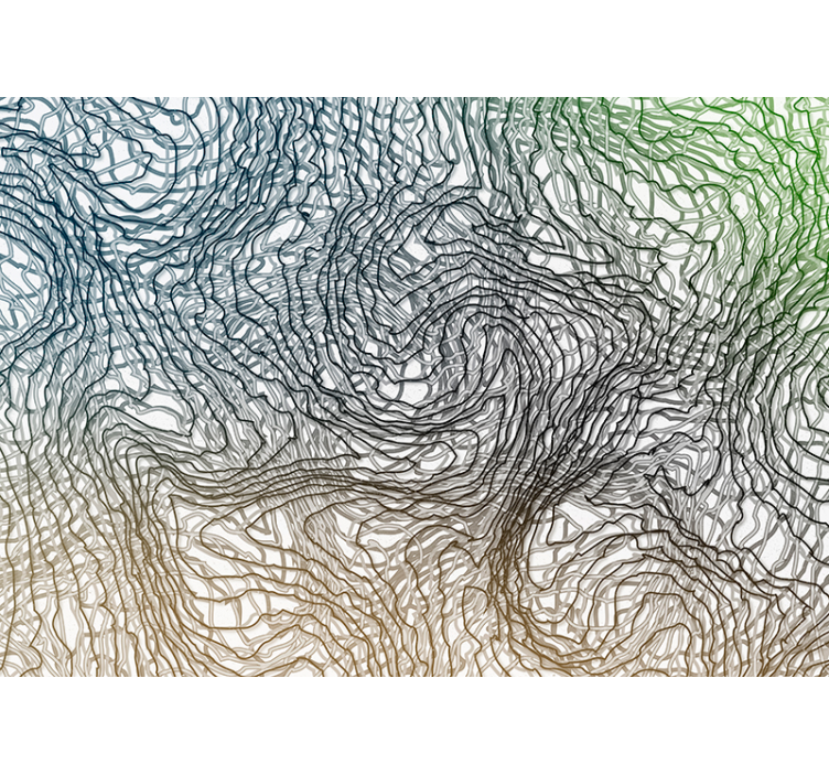 Fényes rendetlenség liliom falfestmény - TenStickers