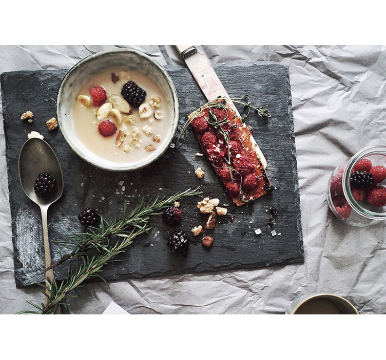 Friss bogyós Élvezet virág falfestmények - TenStickers