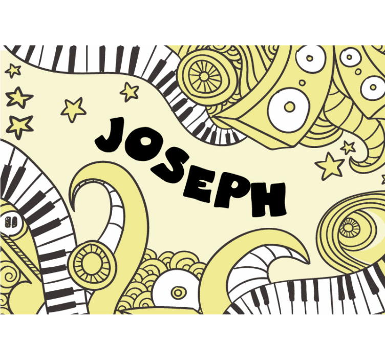 Hangjegyminta Zenei témájú falfestmények - TenStickers