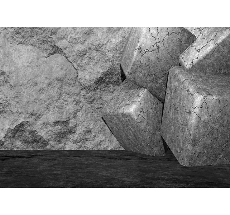 Repedezett kő falfestmények - TenStickers