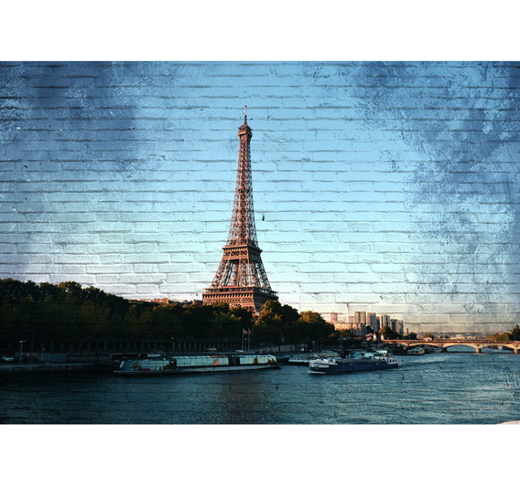 Párizsi falfestmények eiffel-torony nézőpontból - TenStickers