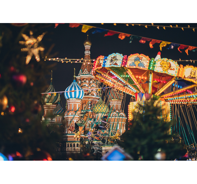 Szent vazul karneválja Városi falfestmény - TenStickers