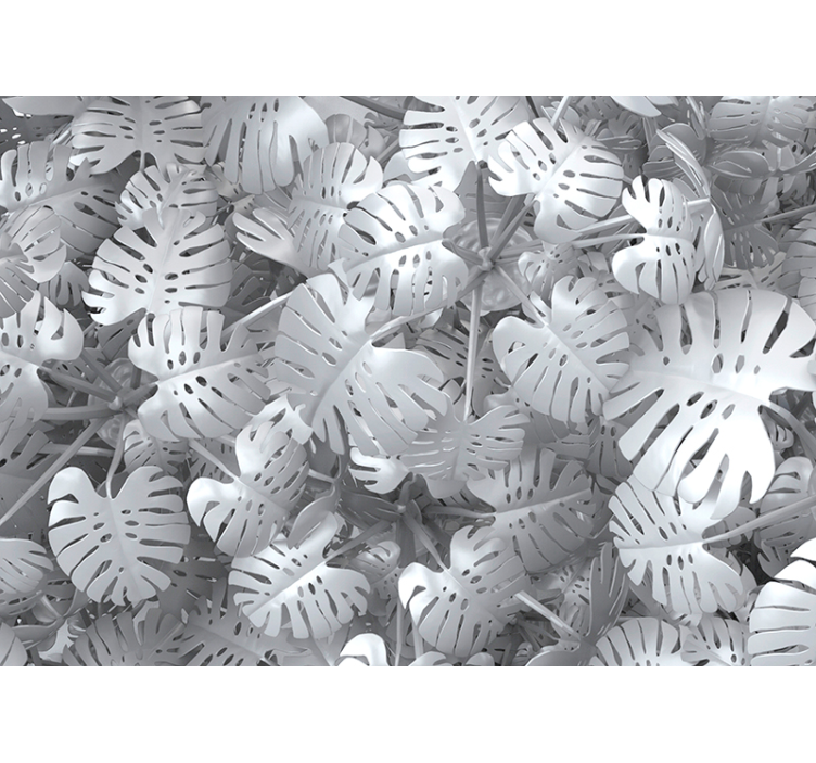 Monstera levélminta Természeti falikárpitok - TenStickers