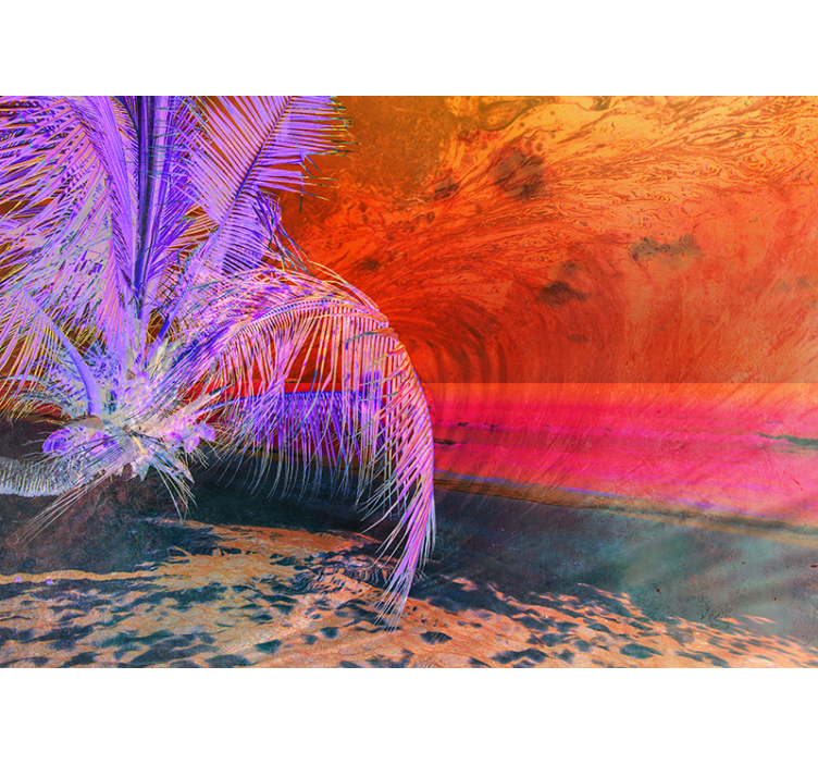 Karib-tenger partján természet falfestmény - TenStickers