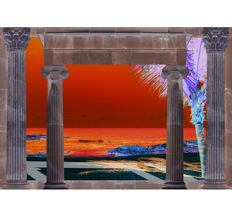 Tengerre néző kilátás a karib-tenger partjára - TenStickers